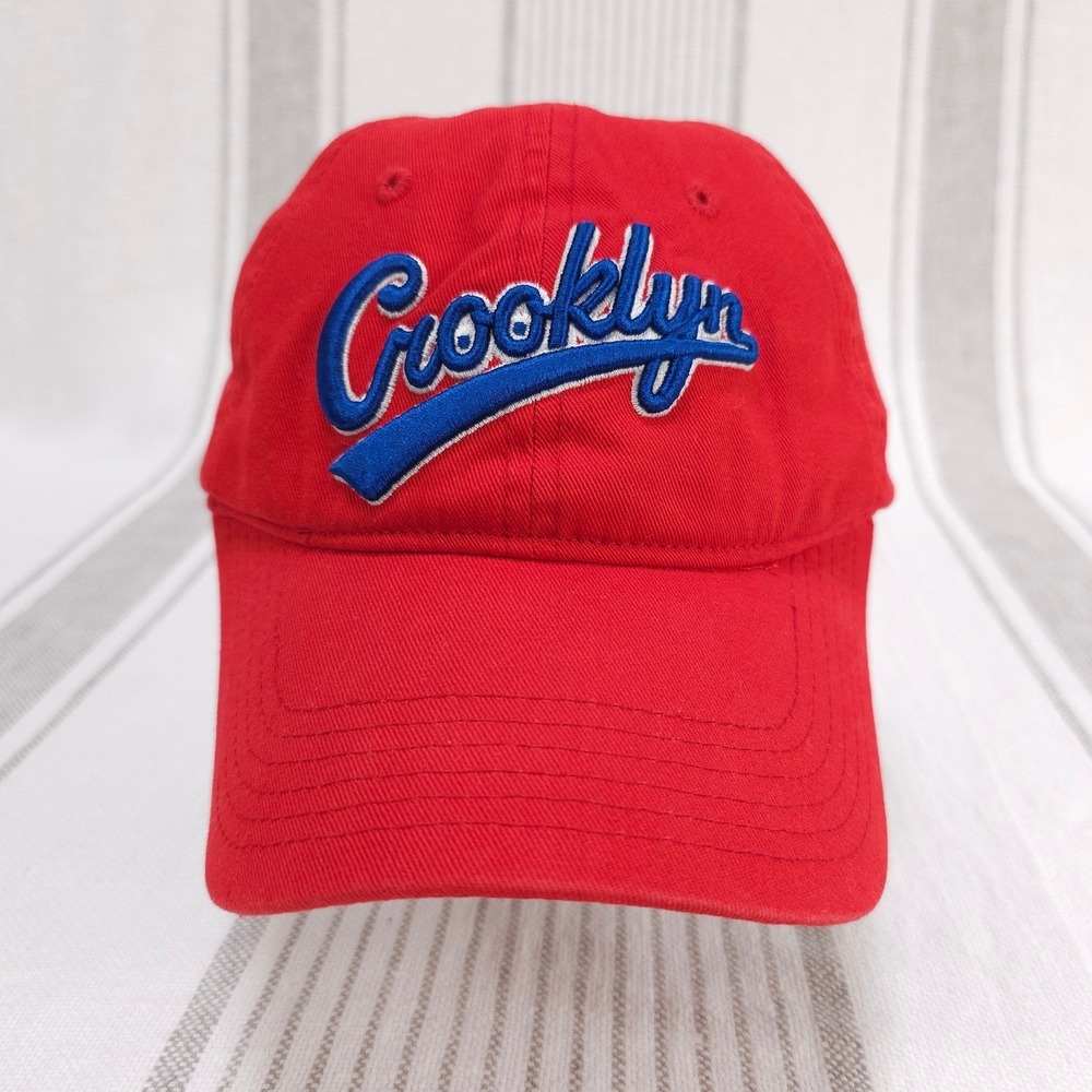 Crooklyn Baseball Cap Embroidered Brooklyn New York Red Script‎ Strapback